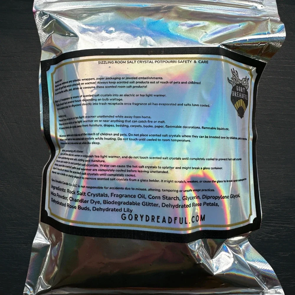 Hula Ghoul Sizzling Room Salt Crystal Potpourri: Black Coconut Cherry Pineapple